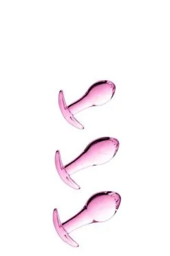 Set De Plugs En Verre - Glossy N°17 - Rose -Lingerie boutique 532076050