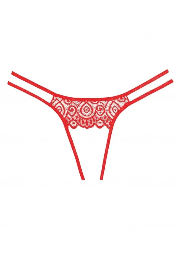 Culotte Ouverte Lovestruck - Rouge 3 Culotte Ouverte Lovestruck - Rouge