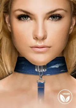 Choker Avec Laisse En Denim 7 Choker Avec Laisse En Denim -Lingerie boutique 80236scr d1cf64861c2eeef