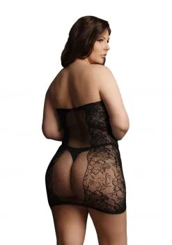 Le Désir Robe Bustier Résille Et Dentelle - Linda - Le Désir -Lingerie boutique 87599scr 25c48bd7d0e7995