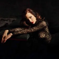 Patrice Catanzaro Robe Longue En Résille - Maori -Lingerie boutique azia robe maori