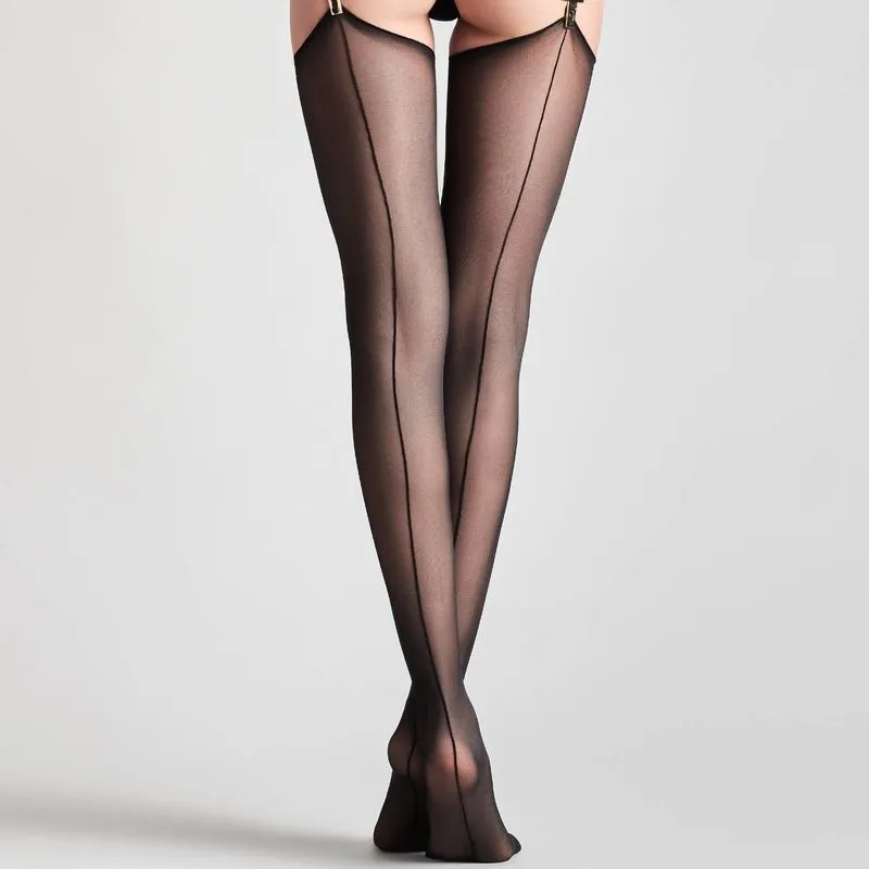 Maison Close Bas Couture Coupé-roulé 20 Deniers - Noirs 3 Maison Close Bas Couture Coupé-roulé 20 Deniers - Noirs