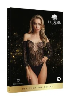 Le Désir Body Ouvert En Dentelle Avec Strass - Wonder -Lingerie boutique body dentelle strass wonder 4