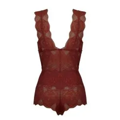 Paloma Casile Body En Dentelle Italienne - June Terracotta -Lingerie boutique body june terracota 5