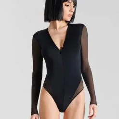 Maison Close Body Zippé - Pure Tentation 11 Maison Close Body Zippé - Pure Tentation -Lingerie boutique body manches longues pure tentation 5 1