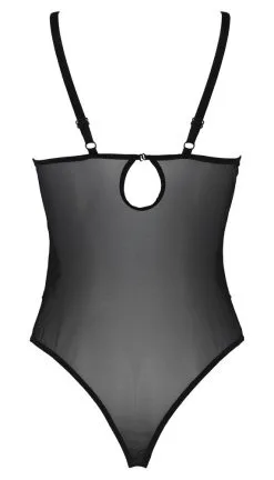 Body Armaturé En Résille Transparente - Varella -Lingerie boutique body resille armature ajoure varella 4