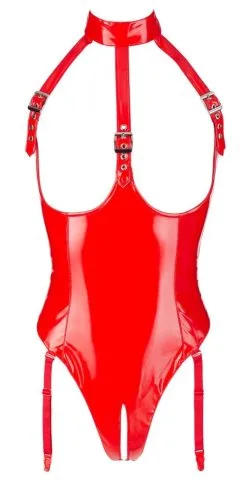 Body Seins Nus En Vinyle Rouge