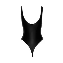 Noir Handmade Body String En Wetlook -Lingerie boutique body string laque noir 4