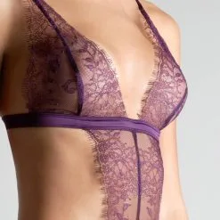 Maison Close Body String - Villa Satine - Violet -Lingerie boutique body string villa satine violet 5
