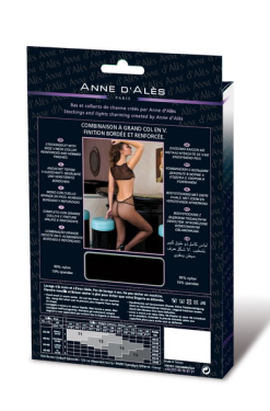 Combinaison En Résille Avec Décolleté Croisé - Catherine -Lingerie boutique capture d e cran 2020 07 18 a 15.17.52