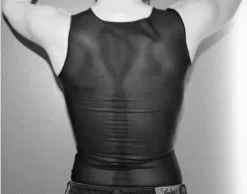 Binder Poitrine Long - Noir -Lingerie boutique chestbinderlongnoirdos 1 1