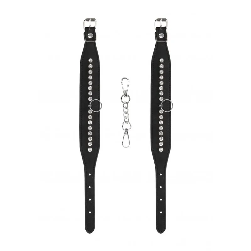 Chevillères En Simili Cuir Et Strass 5 Chevillères En Simili Cuir Et Strass – Image 3