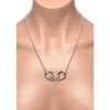 Collier Menottes -Lingerie boutique collier menottes acier 1