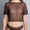 Dollhouse Crop-top En Résille 2 Dollhouse Crop-top En Résille -Lingerie boutique crop top