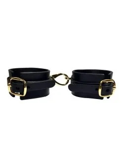 Menottes En Cuir Noir - Bridge Cuff Set 7 Menottes En Cuir Noir - Bridge Cuff Set -Lingerie boutique cufflond2