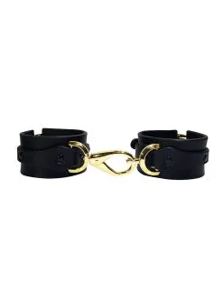 Menottes En Cuir Noir - Bridge Cuff Set 9 Menottes En Cuir Noir - Bridge Cuff Set -Lingerie boutique cufflond3