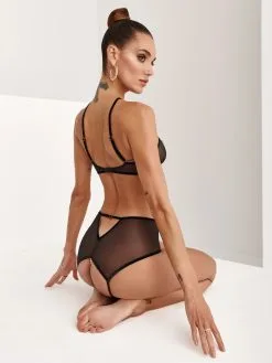 Bracli Culotte Haute En Dentelle De Calais Avec Perles - Kyoto 17 Bracli Culotte Haute En Dentelle De Calais Avec Perles - Kyoto -Lingerie boutique culotte haute kyoto 1