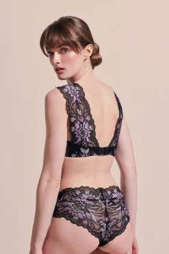 Paloma Casile Culotte En Dentelle Florale Irisée - Isis