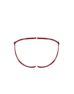 E.L.F. Zhou London Culotte Ouverte - Bondage Bodywear - Rouge