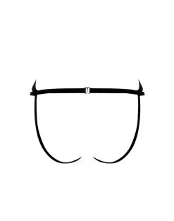 E.L.F. Zhou London Culotte Ouverte - Bondage Bodywear - Noire