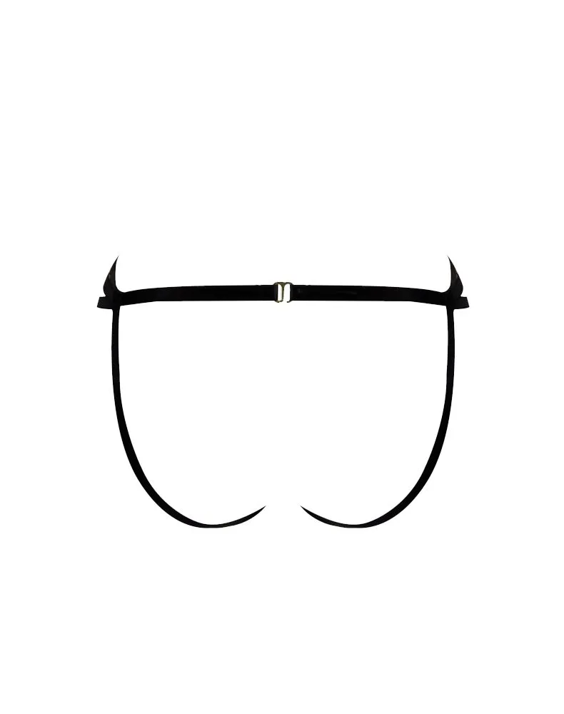 E.L.F. Zhou London Culotte Ouverte - Bondage Bodywear - Noire 3 E.L.F. Zhou London Culotte Ouverte - Bondage Bodywear - Noire