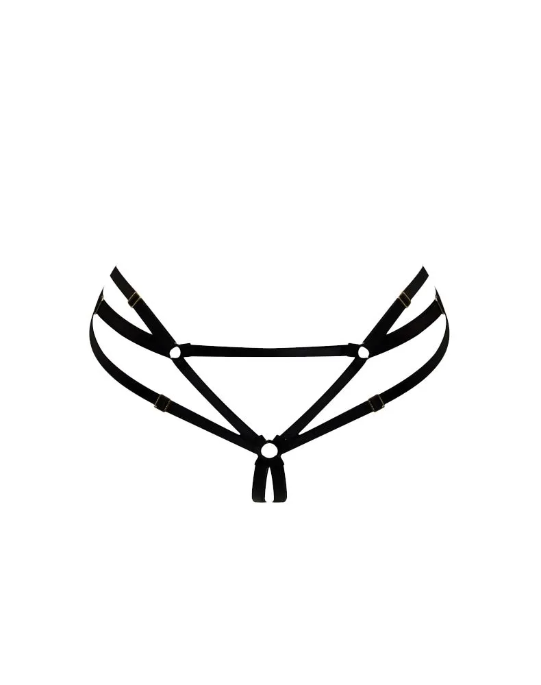 E.L.F. Zhou London Culotte Ouverte - Bondage Bodywear - Noire 4 E.L.F. Zhou London Culotte Ouverte - Bondage Bodywear - Noire – Image 2