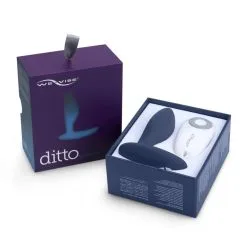 We-Vibe Plug Anal Télécommandé Ditto - Bleu 16 We-Vibe Plug Anal Télécommandé Ditto - Bleu -Lingerie boutique ditto box blue open