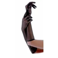 Gants Mi-longs En Résille - Noirs