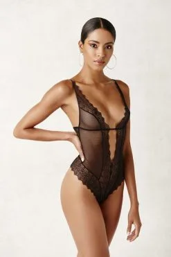 Bracli Body à Perles - Geneva -Lingerie boutique geneva body black 3