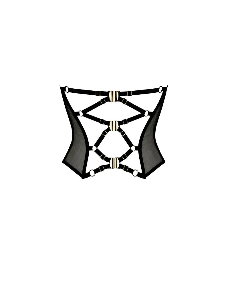 E.L.F. Zhou London Guêpière En Dentelle, Tulle Et Soie - Météorite 6 E.L.F. Zhou London Guêpière En Dentelle, Tulle Et Soie - Météorite – Image 4