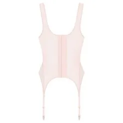 Maison Close Combinaison Corset Avec Porte-jarretelles - L'Amoureuse - Pivoine Rose -Lingerie boutique guepiere l amoureuse pivoine rose 3