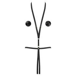 Maison Close Harnais Avec Cache-tétons - Le Petit Secret - Jeux Magnétiques -Lingerie boutique harnais et cache tetons jeux magn tiques 4