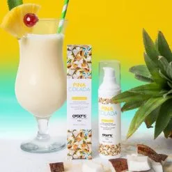 Exsens Huile De Massage Chauffante Et Comestible - Pina Colada 9 Exsens Huile De Massage Chauffante Et Comestible - Pina Colada -Lingerie boutique huile chauffante pina colada 1