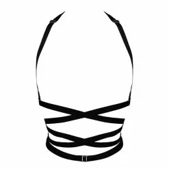 Paloma Casile Harnais En Lanières Satinées Et Bijou En Argent - Jenny -Lingerie boutique jenny 2