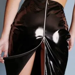 Dollhouse Jupe Longue Ouvrable En Vinyle 9 Dollhouse Jupe Longue Ouvrable En Vinyle -Lingerie boutique jupe longue vinyle 03 1