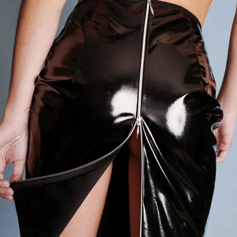 Dollhouse Jupe Longue Ouvrable En Vinyle 5 Dollhouse Jupe Longue Ouvrable En Vinyle â Image 3