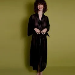 Dollhouse Kimono Long Mousseline De Soie -Lingerie boutique kimono long 1