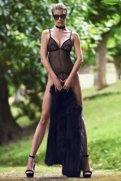 Bracli Body En Dentelle De Calais Avec Perles - Kyoto -Lingerie boutique kyoto body 1