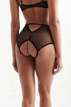 Bracli Culotte Haute En Dentelle De Calais Avec Perles - Kyoto