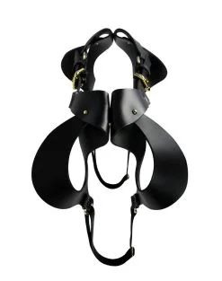 E.L.F. Zhou London Ceinture Harnais En Cuir - Frame Waist Belt -Lingerie boutique leg 3