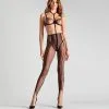 Maison Close Legging Fuseau En Tulle Transparent - L'Amoureuse - Dahlia Noir -Lingerie boutique legging l amoureuse dahlia 1