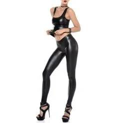 Patrice Catanzaro Legging En Wetlook - Vera -Lingerie boutique legging lycra laque vera catanzaro 4