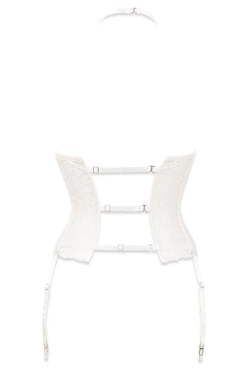 Luxxa Guêpière Seins Nus En Dentelle Ivoire - Nougat 3 Luxxa Guêpière Seins Nus En Dentelle Ivoire - Nougat