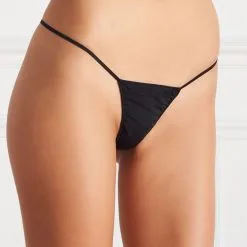 Maison Close Micro Strings Noir & Beige -Lingerie boutique lot deux micro string beige noir lps 4