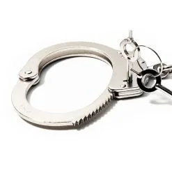 Menottes Lourdes En Acier Ouvrable Avec Clés -Lingerie boutique menottes bdsm metal crant cl zoom