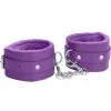 Menottes En Cuir Et Fourrure - Violettes 1 Menottes En Cuir Et Fourrure - Violettes -Lingerie boutique menottes cuir fourrure violette 1