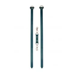 Menottes De Cuisses En Simili Cuir - Vert Et Doré