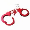 Menottes En Acier - Rouge 2 Menottes En Acier - Rouge -Lingerie boutique menottes rouge 1