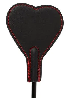 Mini Cravache Embout Coeur -Lingerie boutique mini cravache coeur fausse fourrure leopard zoom dos