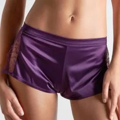 Maison Close Mini Short - Villa Satine - Violet 10 Maison Close Mini Short - Villa Satine - Violet -Lingerie boutique mini short villa satine violet 3